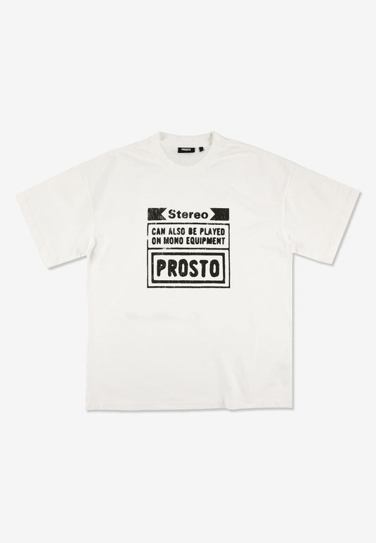 Men’s T-Shirt – Stereo Off-White by PROSTO