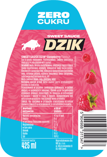 🍮✨ WK DZIK Sweet Sauce – Raspberry  Flavour 425 ml