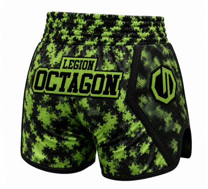🥊🔥 Legion Octagon Fightwear Muay Thai / Kickboxing Shorts Jungle Assault