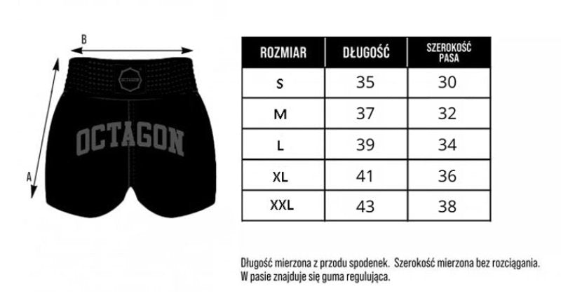 🥊🔥 Legion Octagon Fightwear Muay Thai / Kickboxing Shorts Black/White
