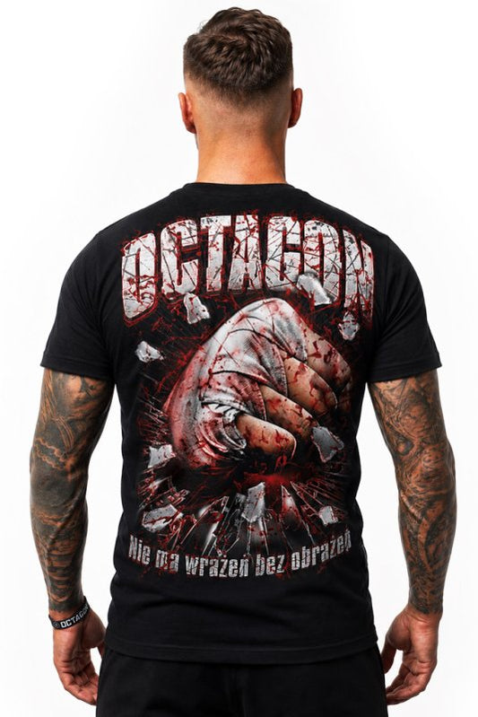 🖤🔥 Legion Octagon “Nie Ma Wrażeń Bez Obrażeń” T-Shirt – Black