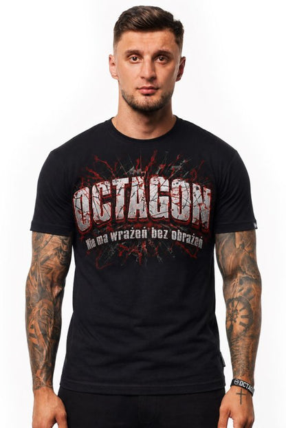 🖤🔥 Legion Octagon “Nie Ma Wrażeń Bez Obrażeń” T-Shirt – Black