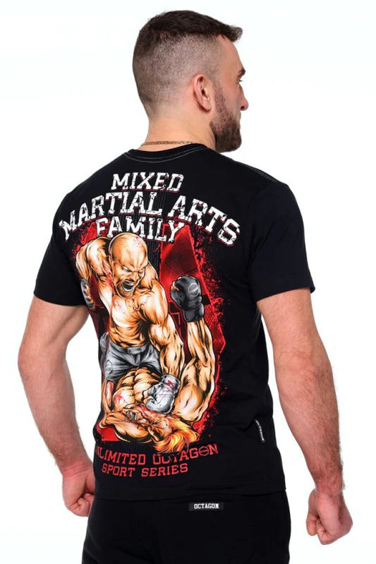 The OCTAGON brand presents: T-shirt MMA Family Black