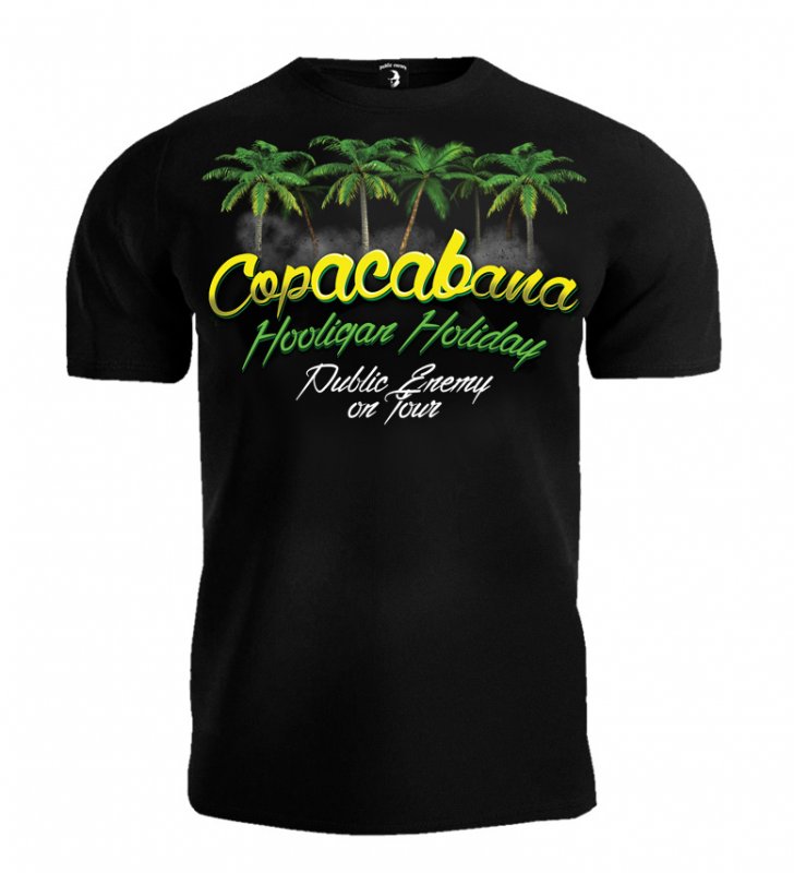 🌴🔥 Public Enemy Holiday Copacabana T-Shirt – Black