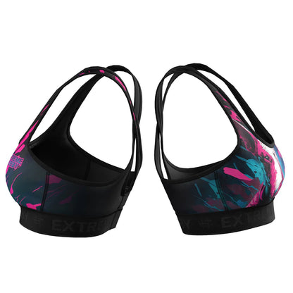 🌸💪 Extreme Hobby Women's Compression Sports Top “VIVID BULLTERRIER” 🔥