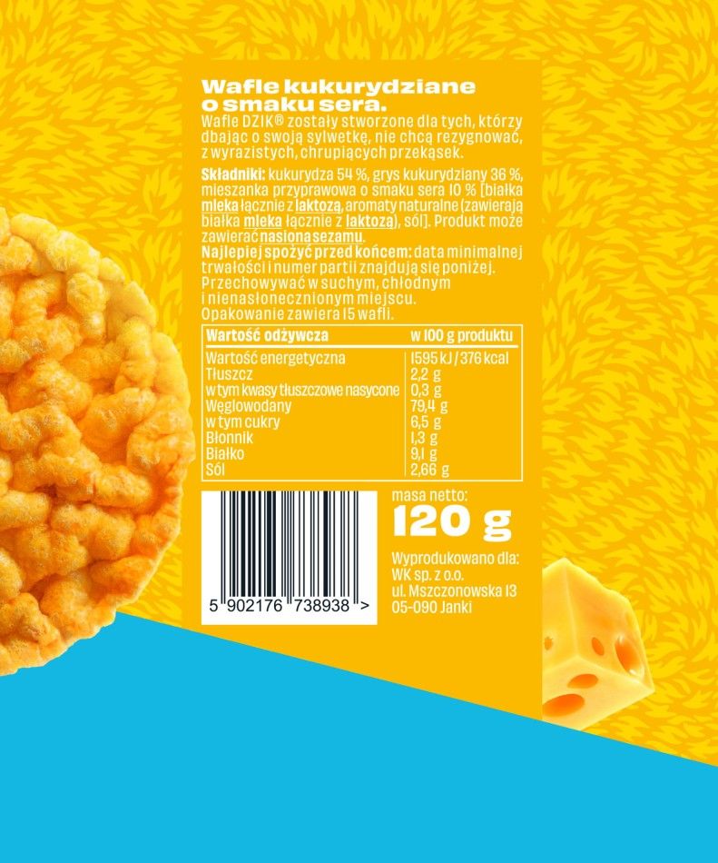 DZIK Cheese Flavoured Corn Wafers 🧀🌽🔥