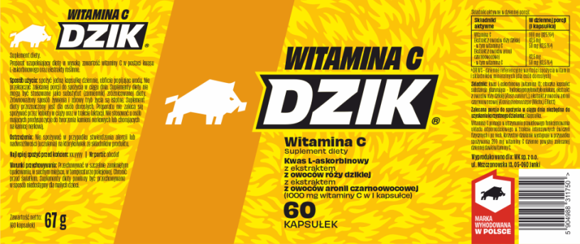 🍊💪 WK DZIK Vitamin C 1000 mg – Premium Dietary Supplement