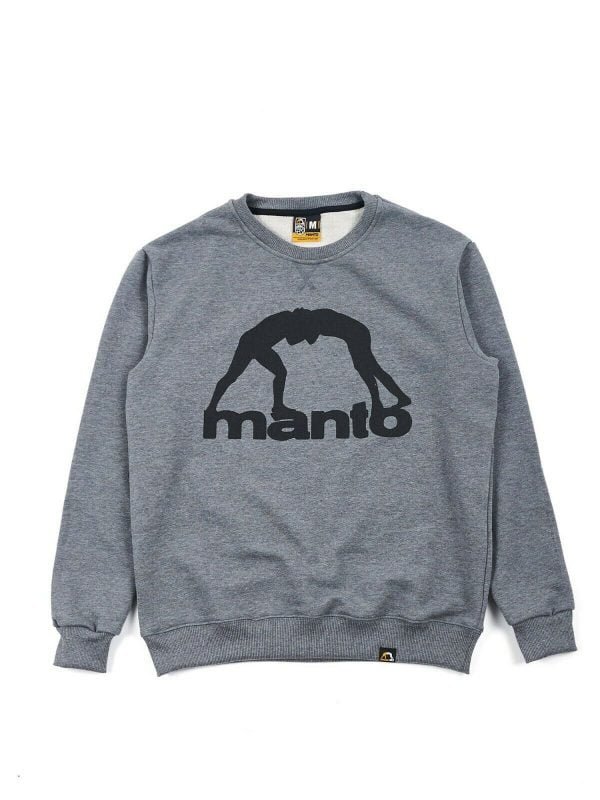 MANTO CREWNECK VIBE 21 MELANGE BLACK