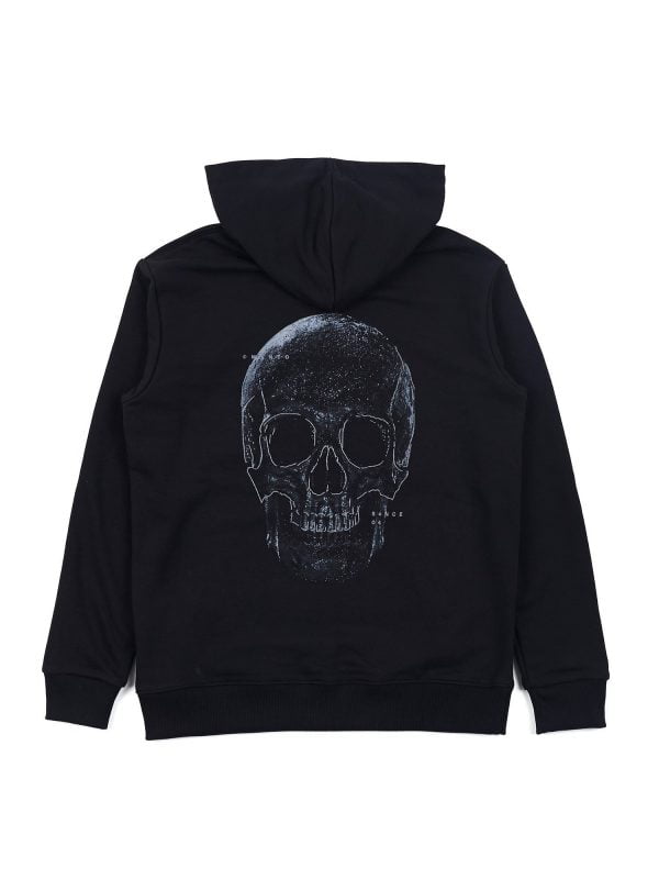 MANTO HOODIE SKULL 20 BLACK