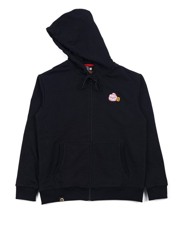 MANTO ZIP HOODIE GLOVE BLACK