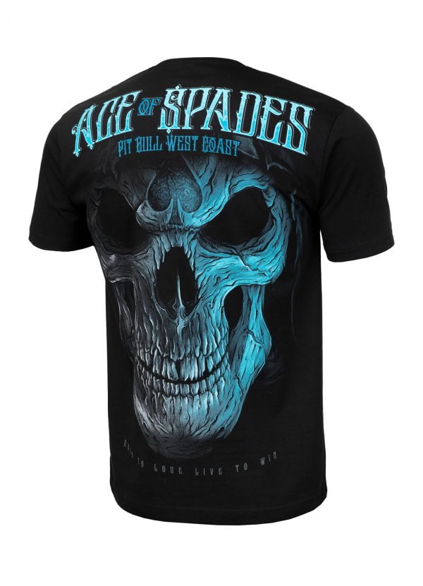 T-SHIRT BLUE SKULL BLACK