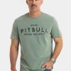 PIT BULL MEN'S T-SHIRT DENIM WASHED BRAVERY - GREEN - Image 9