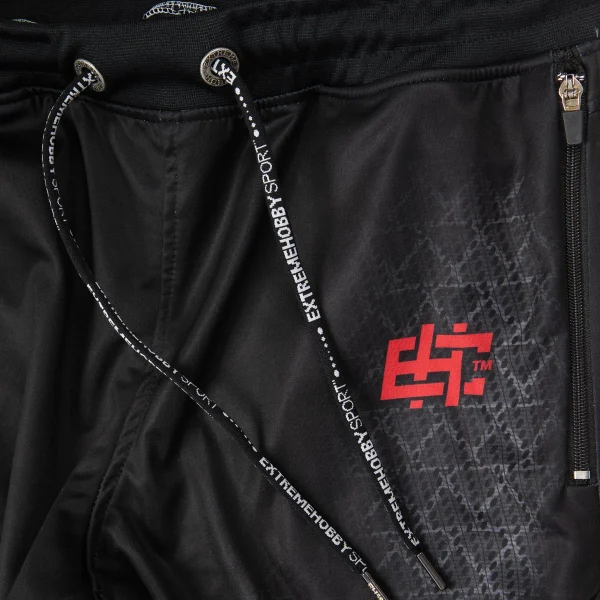 Extreme Hobby Men’s Polyester Sweatpants – Black Armour - Image 6